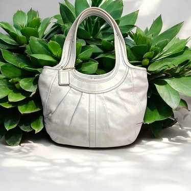 Coach Ergo Patent Leather Satchel white - image 1