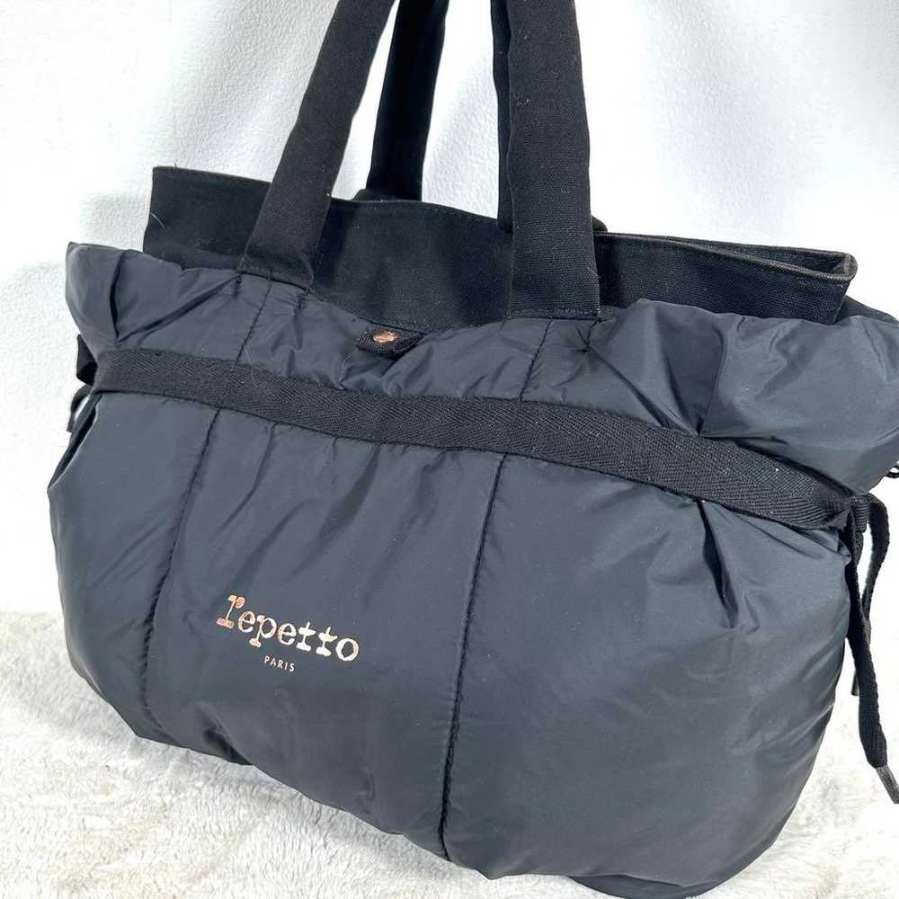 【Excellent Condition】Repetto Black Nylon Tote Bag - image 1