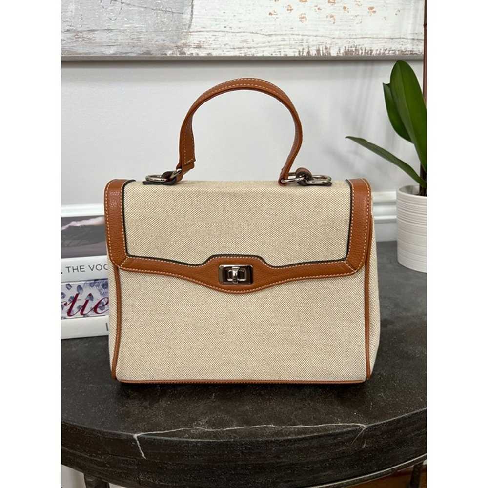 Modus Rio Lauren Flap Top Handle Tote Bag Leather… - image 2