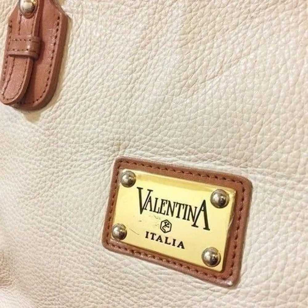 Valentina Off White Leather Handbag - image 2