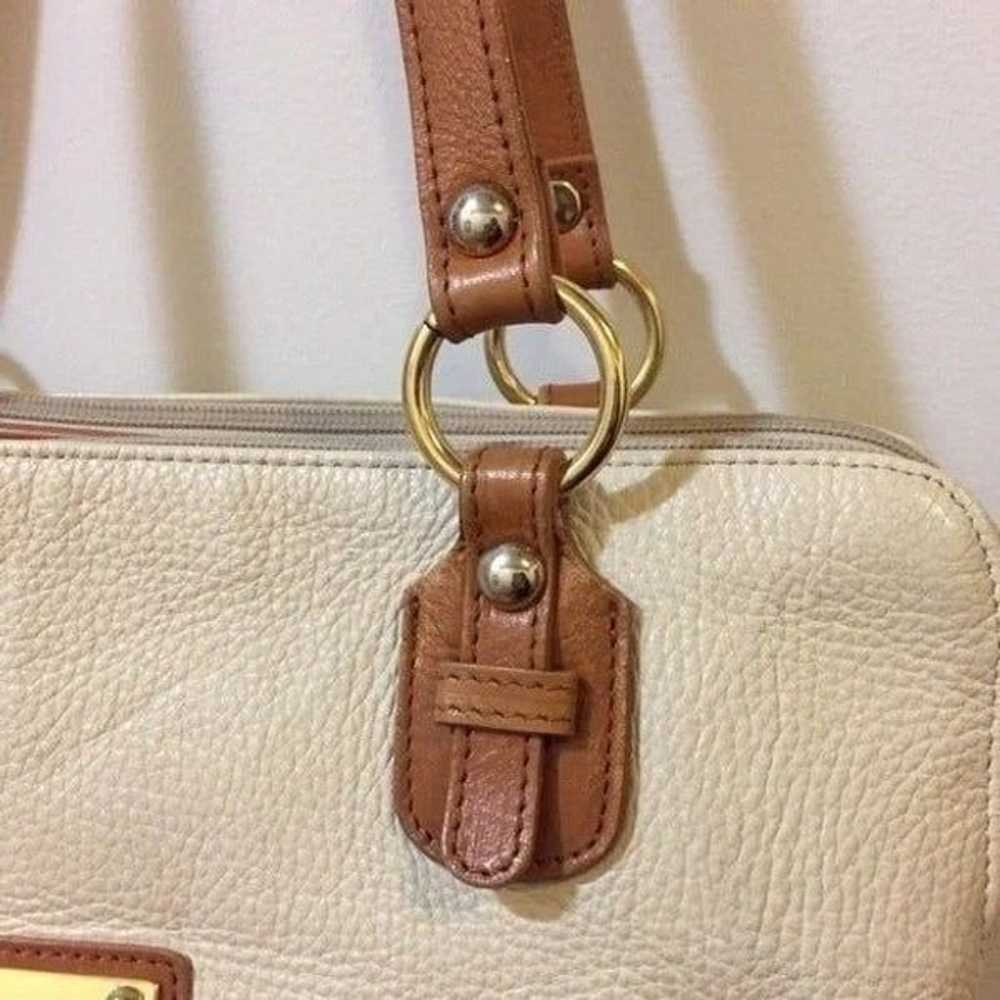 Valentina Off White Leather Handbag - image 3