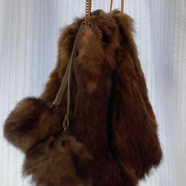 Excellent condition fur shoulder bag from Deuxième