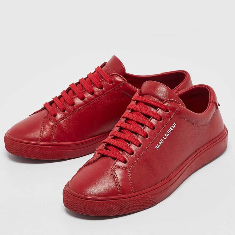 Saint Laurent Leather trainers - image 2