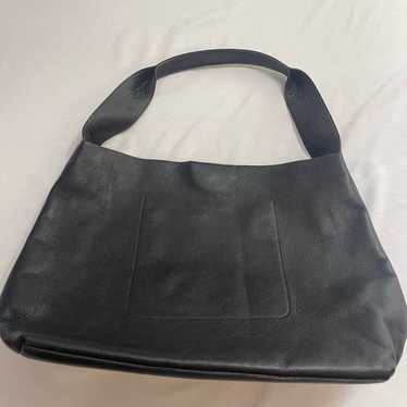 Eileen Fisher Black Leather Purse Handbag