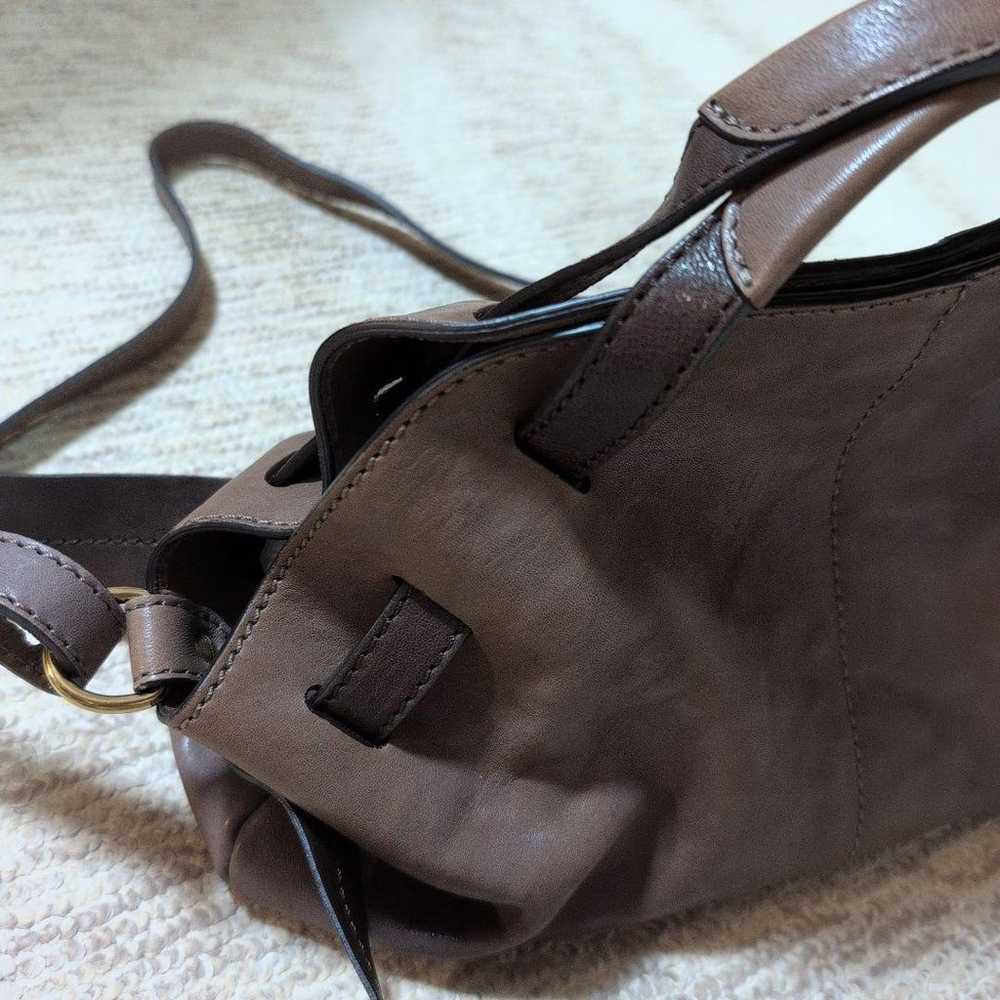 ANDREA MABIANI Brown Leather Shoulder Bag - image 2