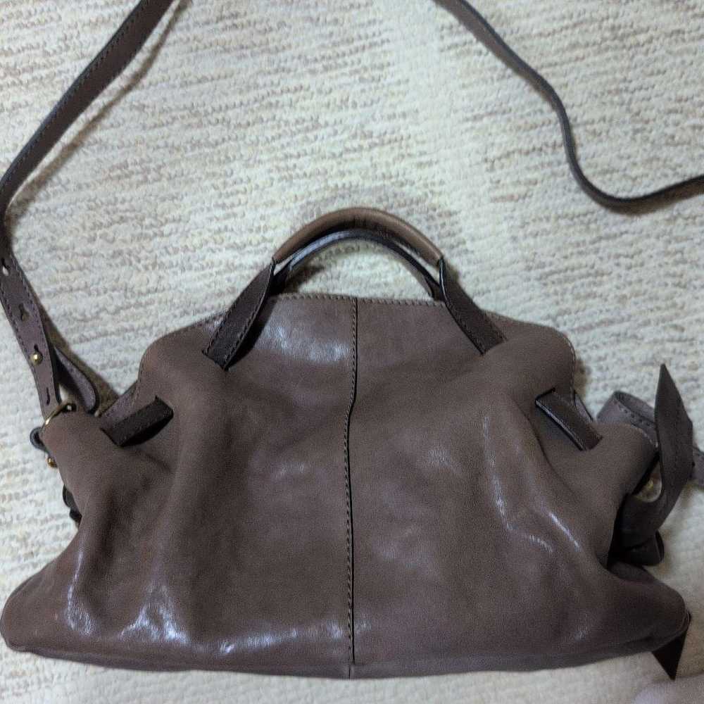 ANDREA MABIANI Brown Leather Shoulder Bag - image 4