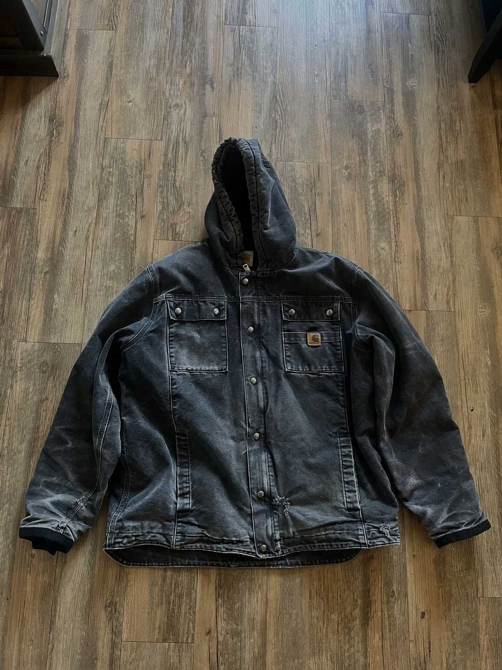 Carhartt Vintage Heavy Denim Carhartt Jacket - image 1