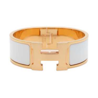 Hermes Hermes Bracelet Click H Clack GM White HER… - image 1