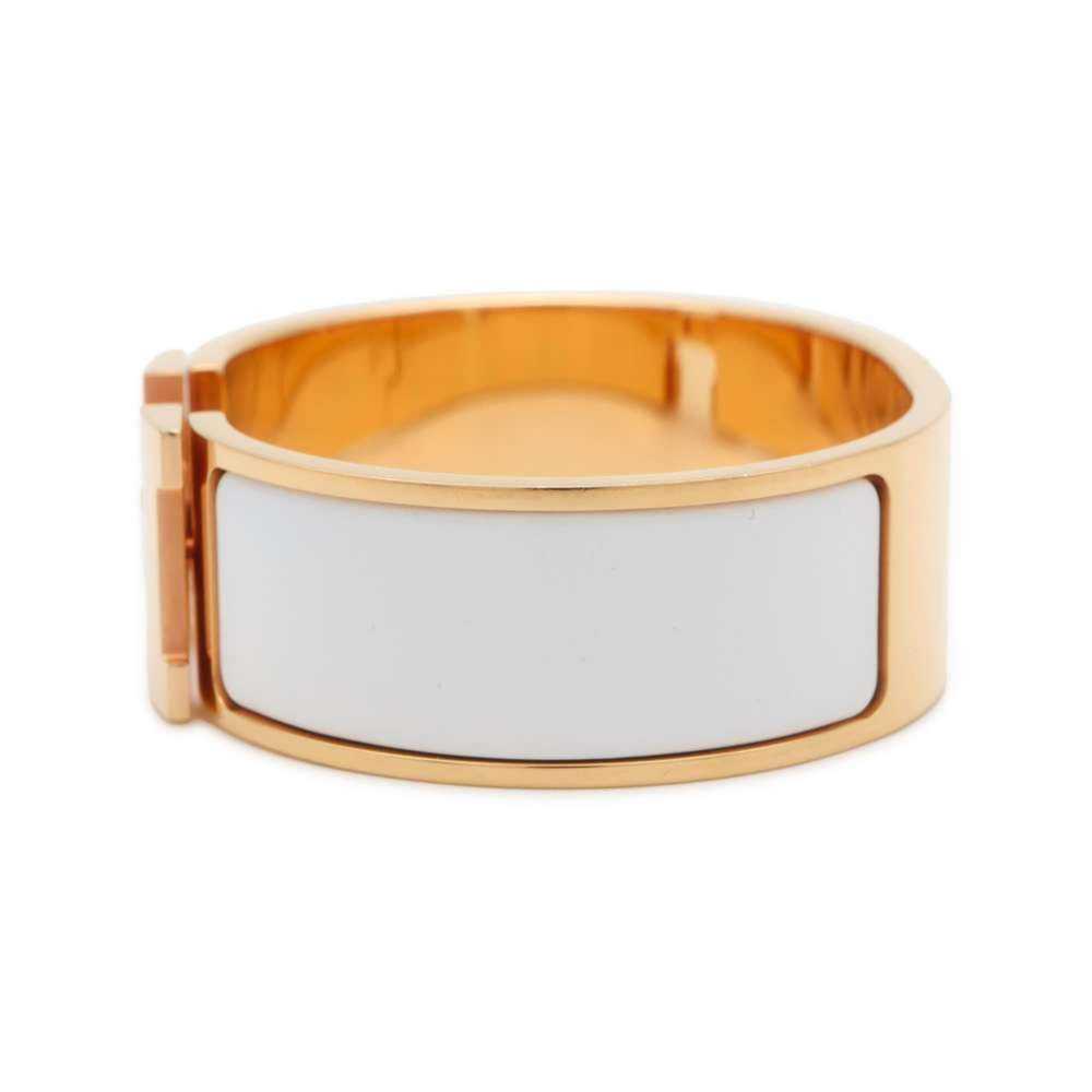 Hermes Hermes Bracelet Click H Clack GM White HER… - image 2