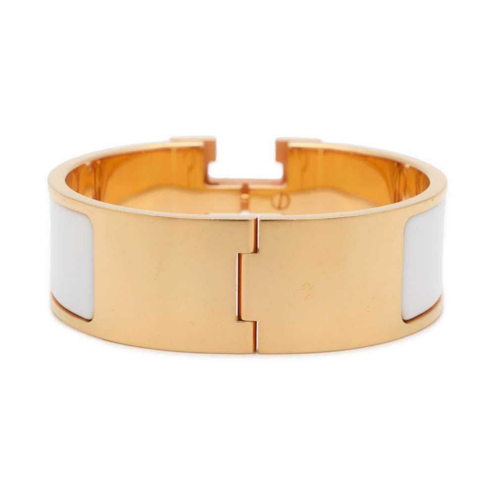 Hermes Hermes Bracelet Click H Clack GM White HER… - image 3