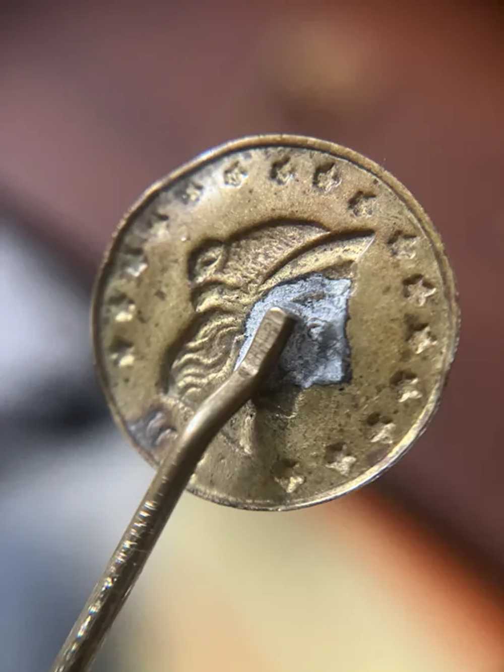 Flat 1901 Liberty Coin Stick / Tie Pin - image 5