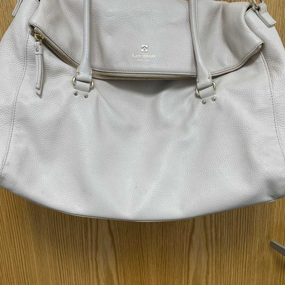 Kate Spade NY Cream Cobble Hill Leslie XL Travel … - image 3