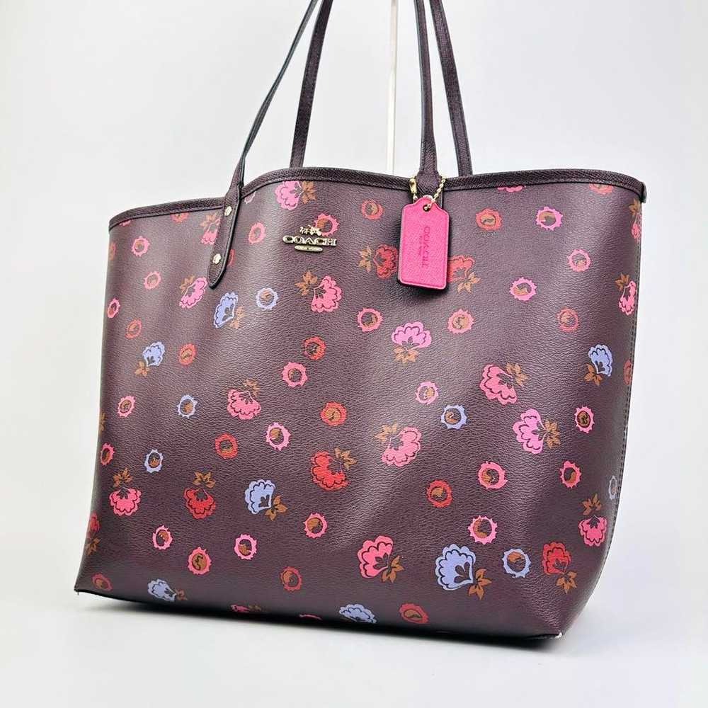 Coach Cute Floral Large Tote Bag Large Reversible… - image 2