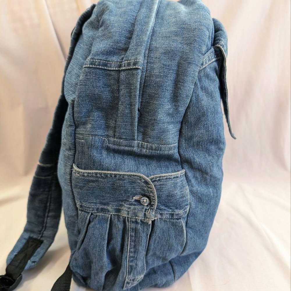 【vintage】90s Denim Shirt Remake Backpack / Rucksa… - image 4