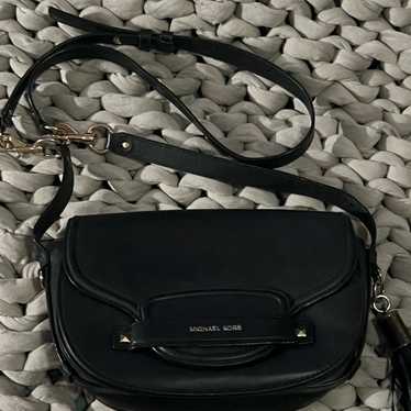 Michael Kors Cary Leather Saddle Crossbody