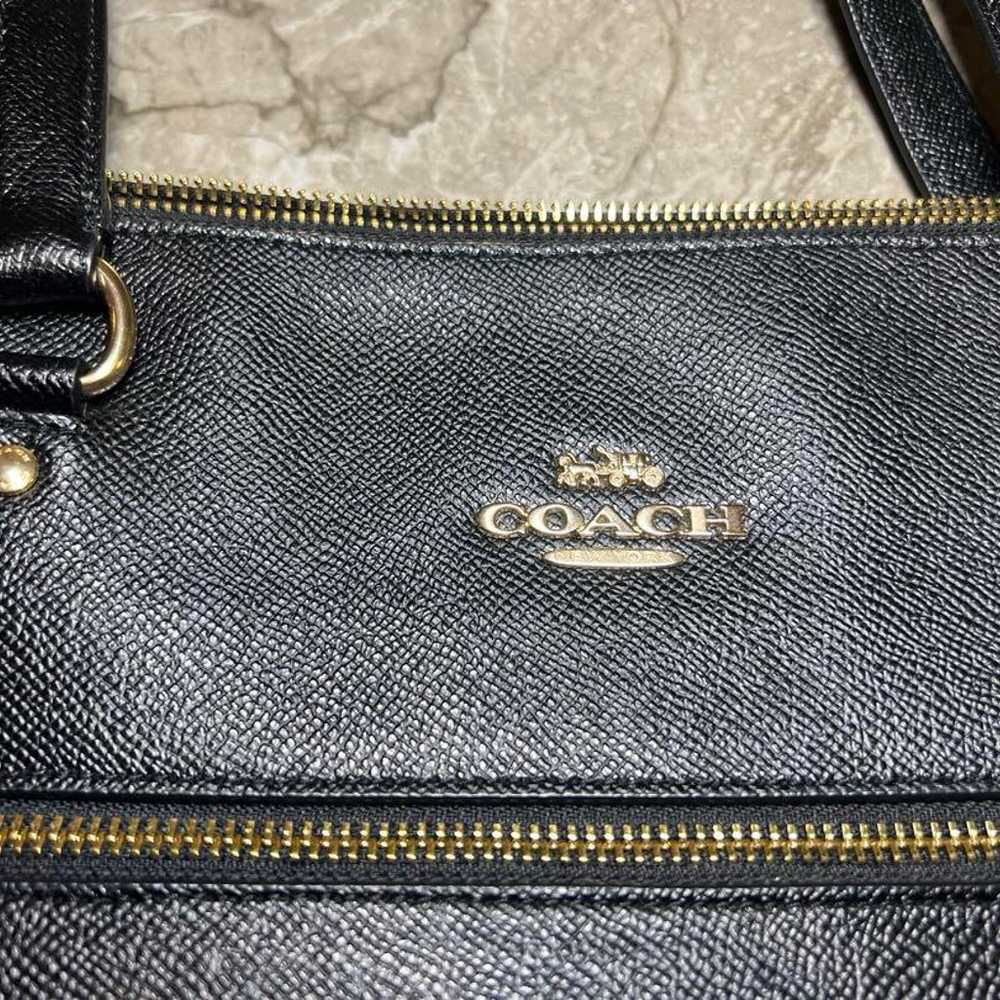 COACH Tote Bag Black Unisex PVC Tote Bag - image 2