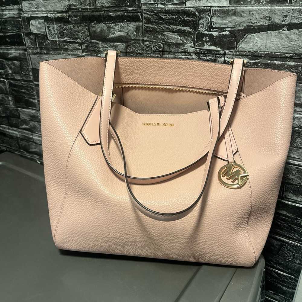 Michael Kors Women Large Leather Satchel Shoulder… - image 1