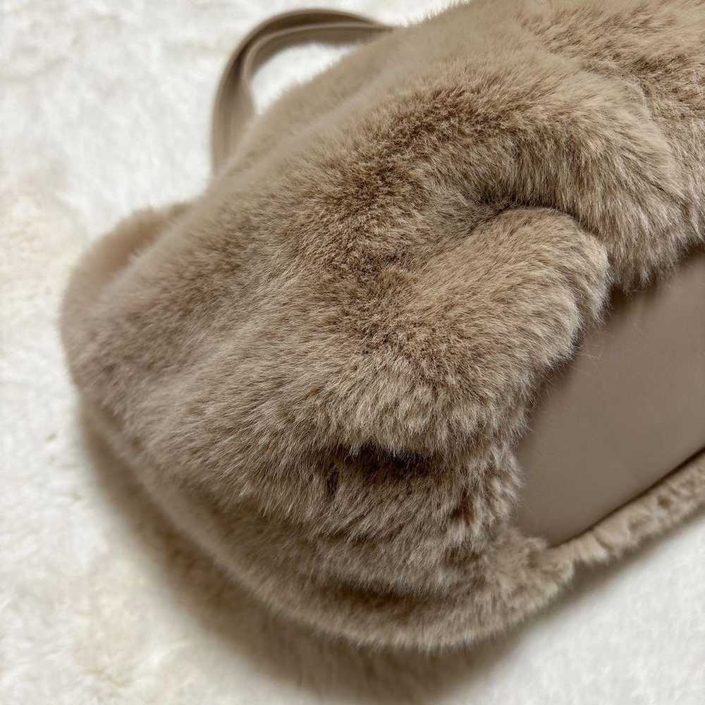 Mary Quant fur tote bag handbag - image 3