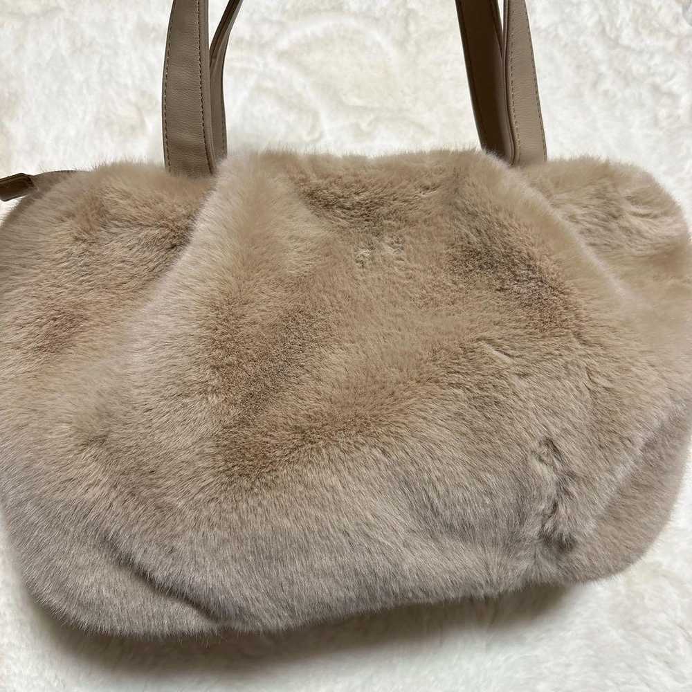 Mary Quant fur tote bag handbag - image 6