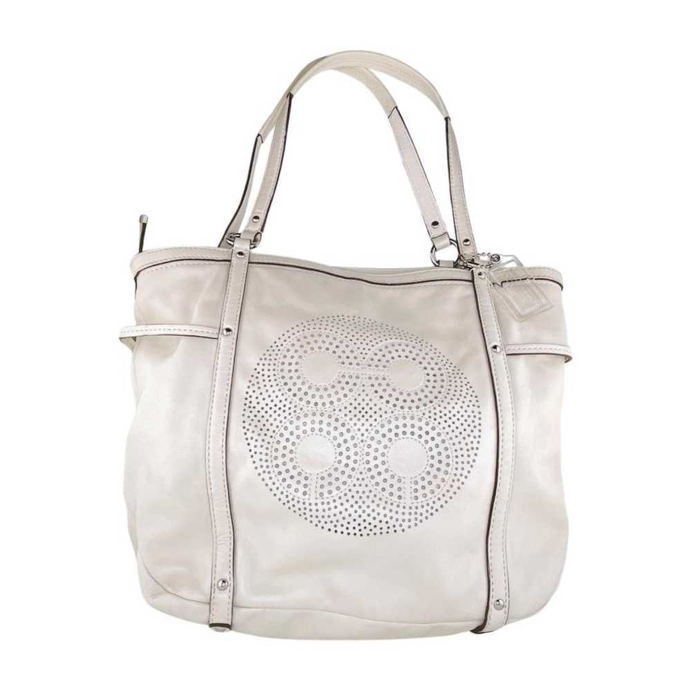 Coach 19570 Tote Bag Punching Op Art White Audrey - image 2