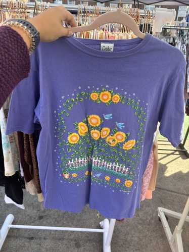 Vintage Vintage sunflower 90s tee