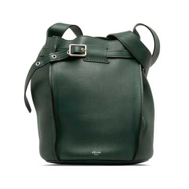 Green Celine Big Bag Bucket