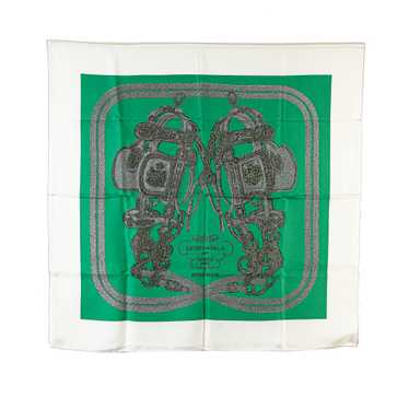 Green Hermès Brides de Gala Silk Scarf Scarves