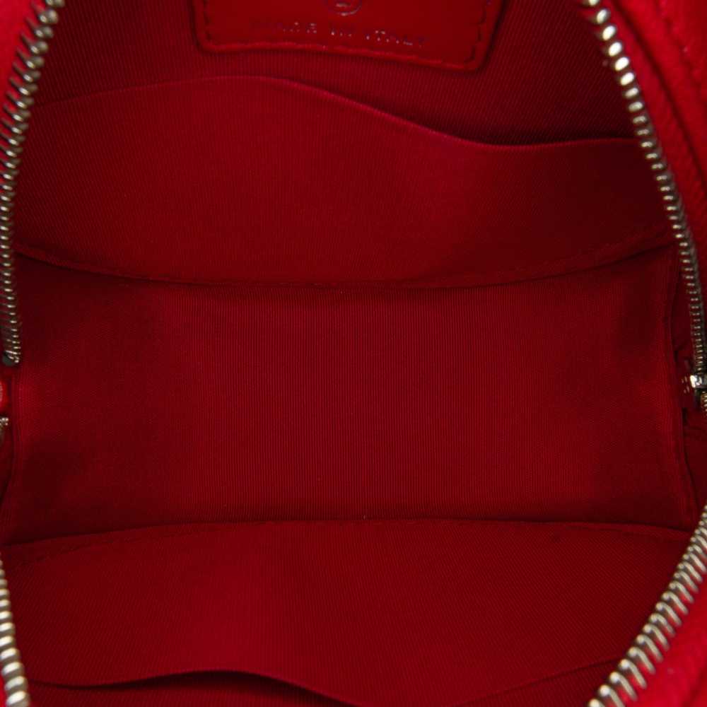 Red Chanel Goatskin Camellia Round Crossbody - image 6