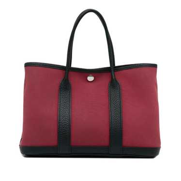 Red Hermes Toile Garden Party 36 Tote Bag