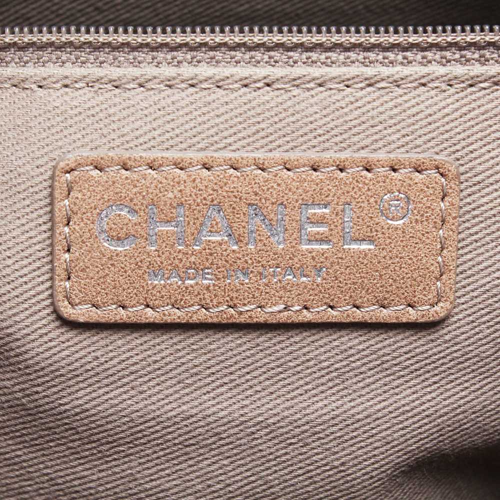 Gray Chanel CC Pocket Matelasse Leather Satchel - image 6