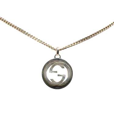 Silver Gucci Sterling Silver Interlocking G Pendan