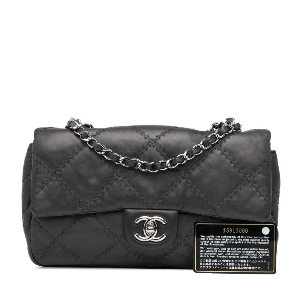 Gray Chanel Medium Calfskin Ultimate Stitch Flap … - image 11