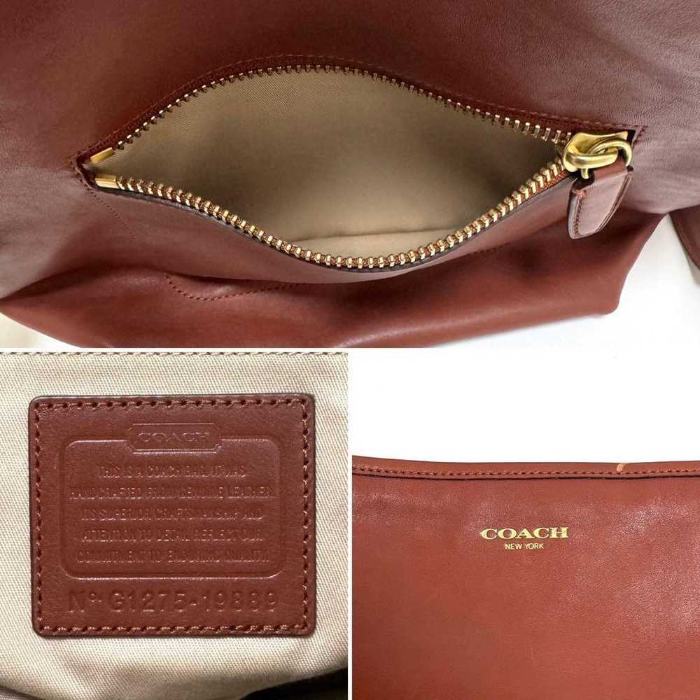 Coach 19889 Shoulder Bag Legacy Brown Leather Fri… - image 11