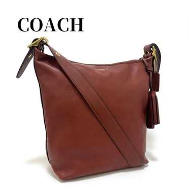 Coach 19889 Shoulder Bag Legacy Brown Leather Fri… - image 1