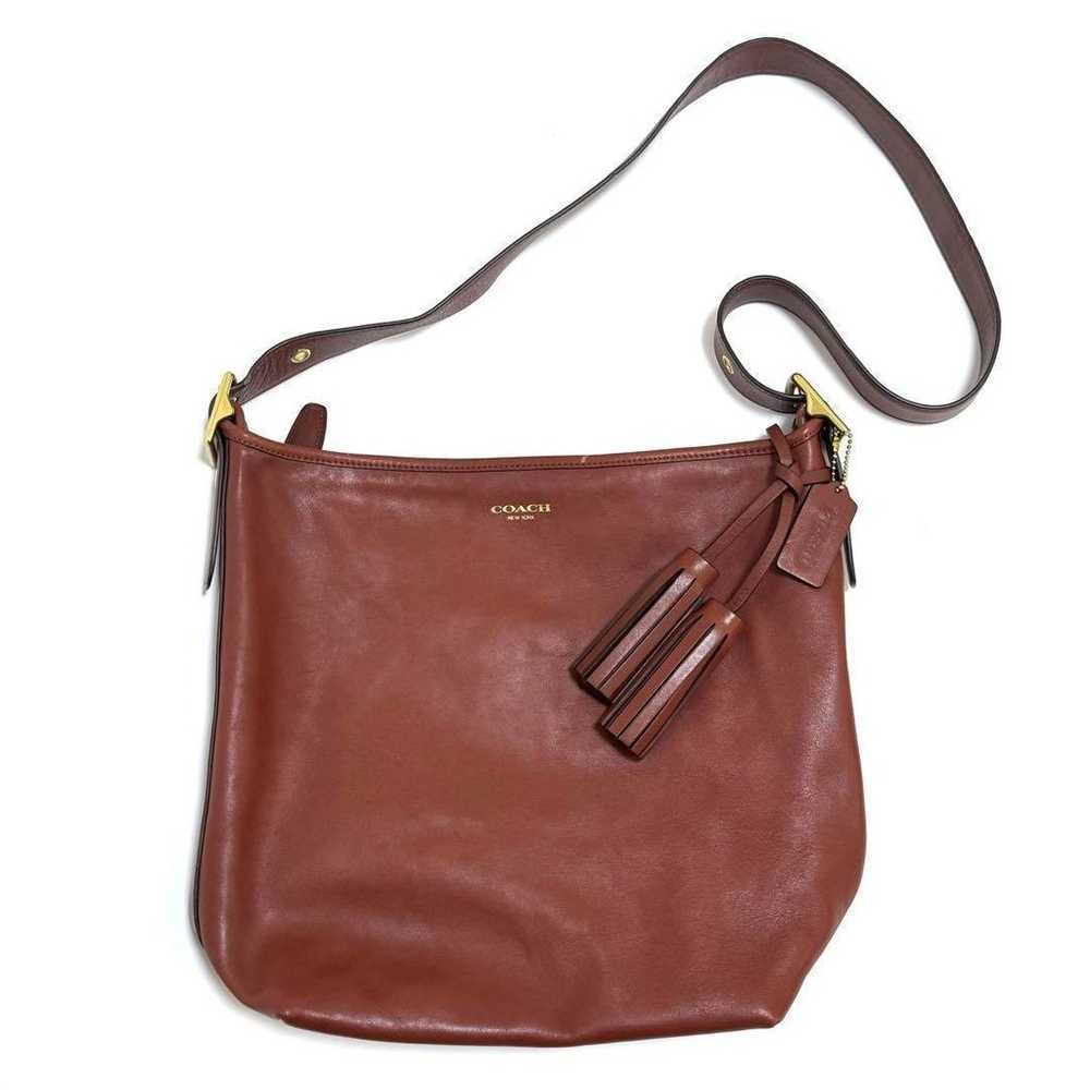 Coach 19889 Shoulder Bag Legacy Brown Leather Fri… - image 2