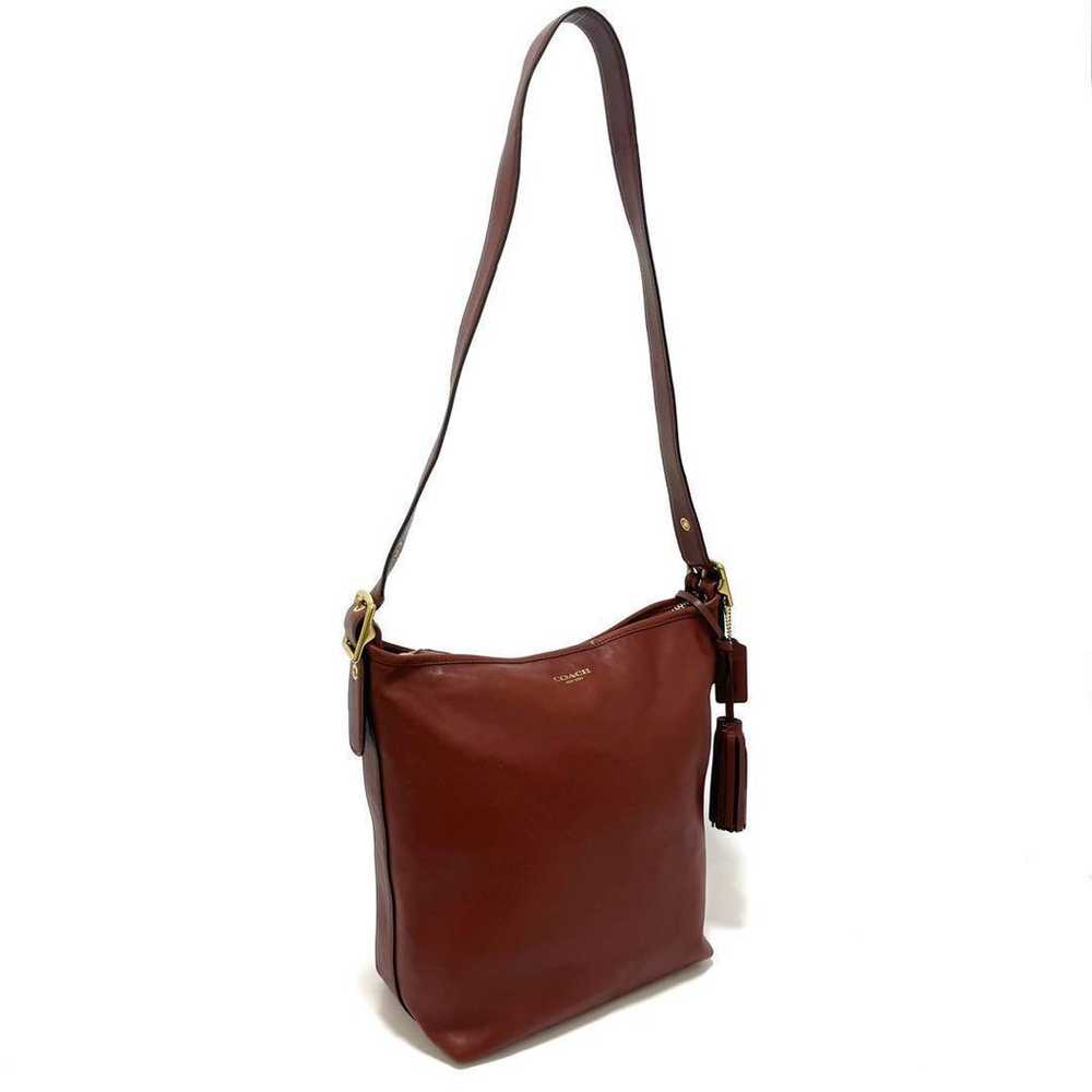 Coach 19889 Shoulder Bag Legacy Brown Leather Fri… - image 3