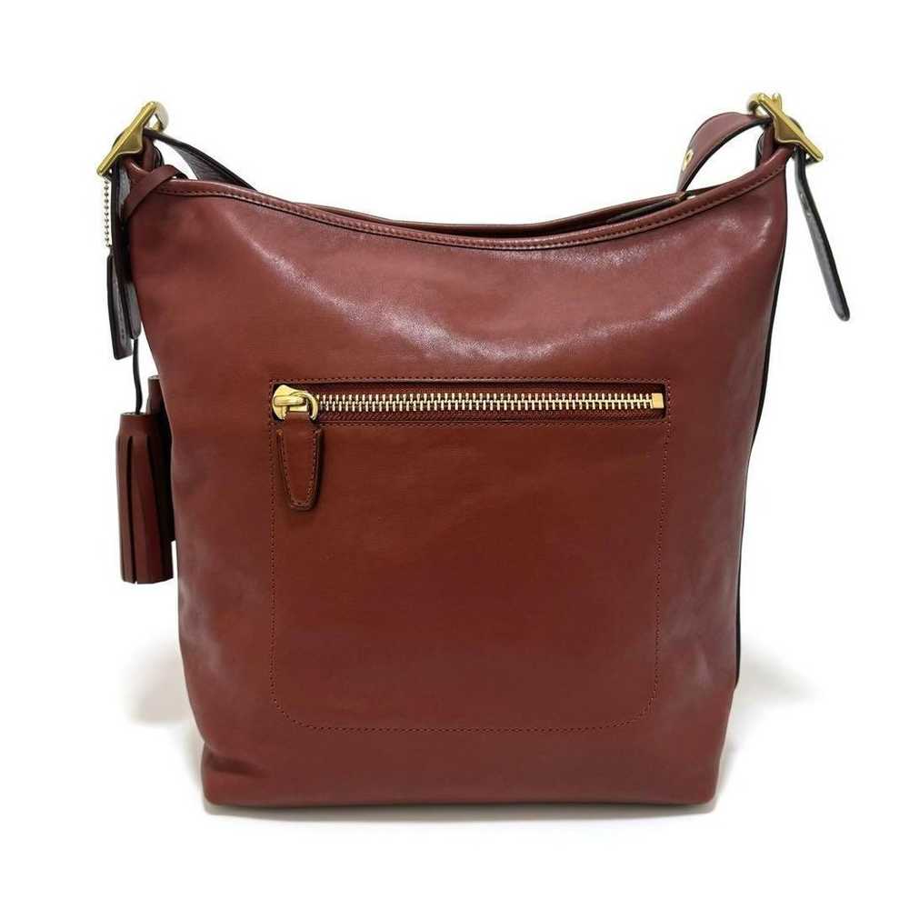 Coach 19889 Shoulder Bag Legacy Brown Leather Fri… - image 5