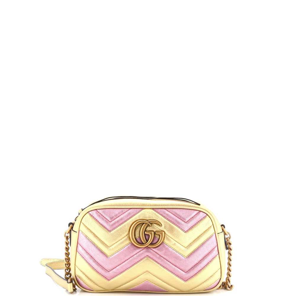 GUCCI GG Marmont Shoulder Bag Matelasse Leather S… - image 1