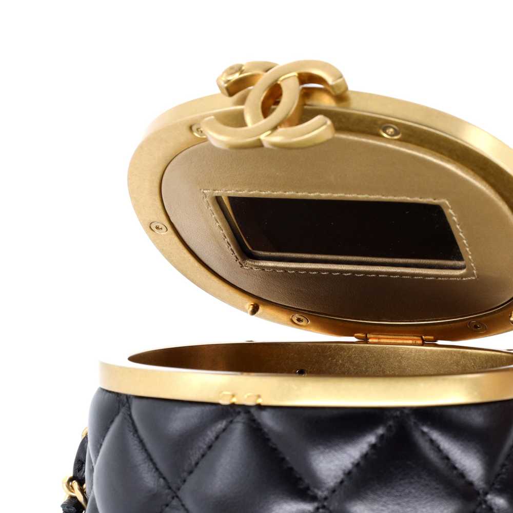 CHANEL Crown Box Vanity Bag Quilted Lambskin Mini - image 7