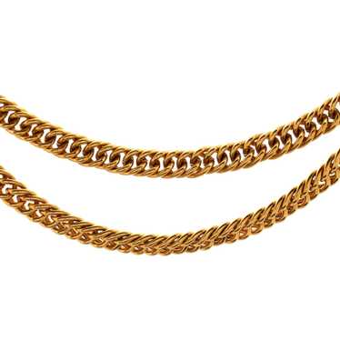 CHANEL Vintage Multi-Chain Leo Lion Sun Belt Metal