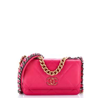 CHANEL 19 Wallet on Chain Quilted Lambskin - image 1