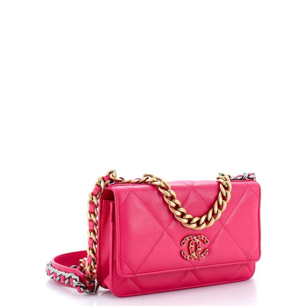 CHANEL 19 Wallet on Chain Quilted Lambskin - image 2