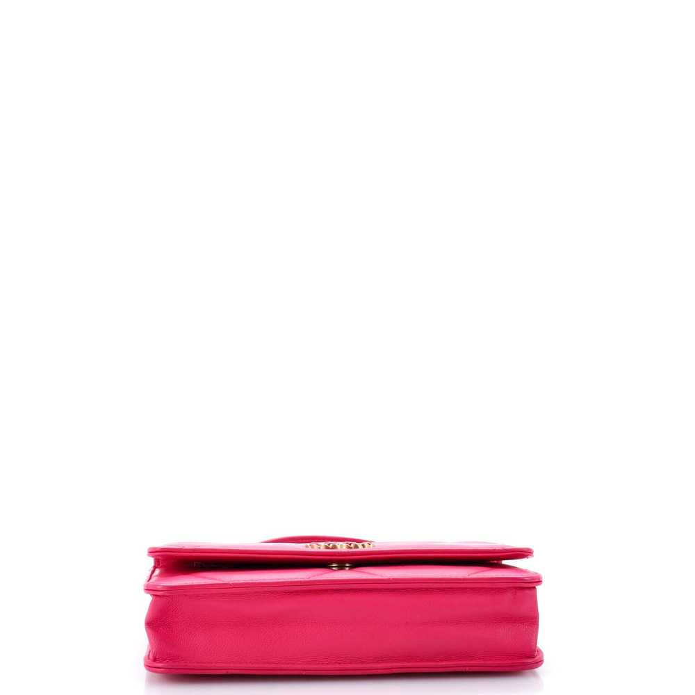 CHANEL 19 Wallet on Chain Quilted Lambskin - image 4