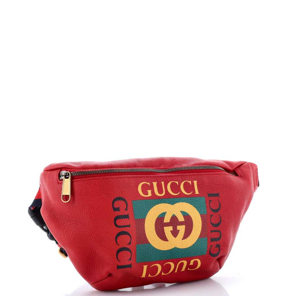 GUCCI Logo Belt Bag Printed Leather Medium - image 2