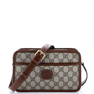 GUCCI Interlocking G Patch Camera Bag GG Coated C… - image 1