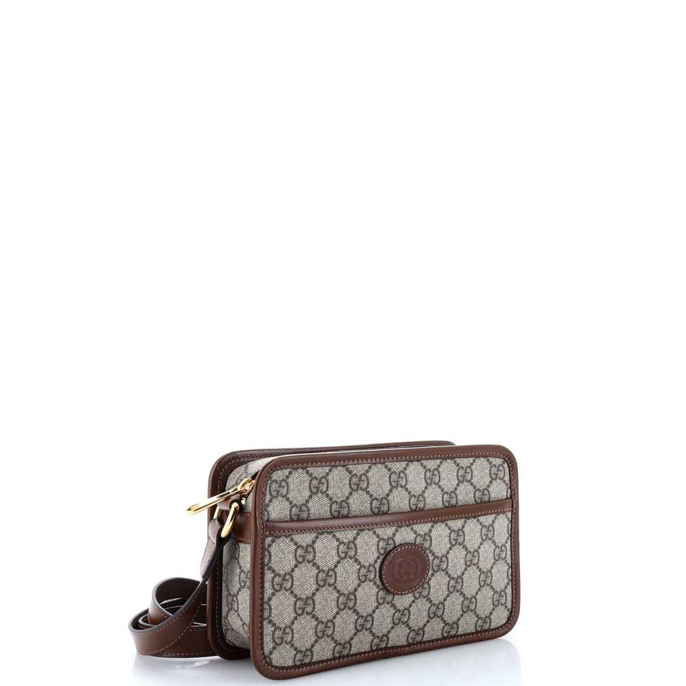 GUCCI Interlocking G Patch Camera Bag GG Coated C… - image 2