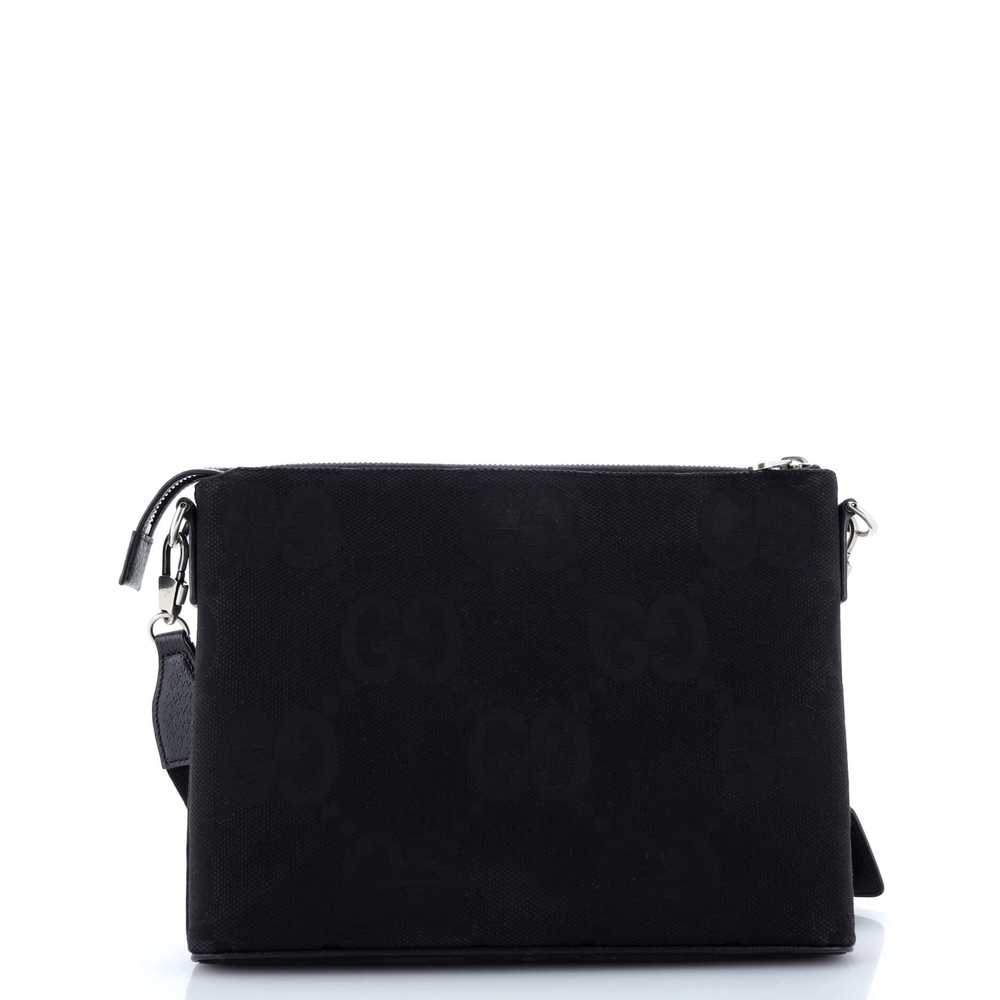 GUCCI Zip Messenger Bag Jumbo GG Canvas - image 3