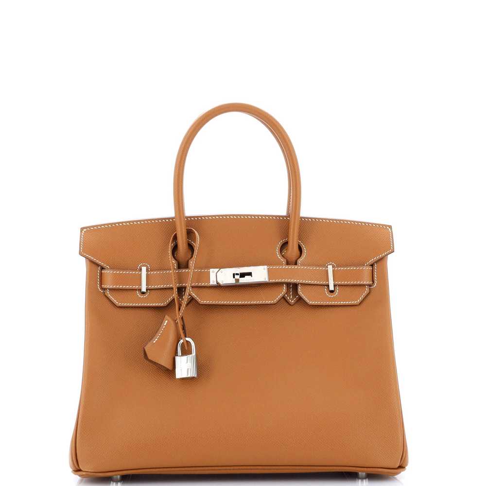 Hermes Birkin Handbag Gold Epsom with Palladium H… - image 1