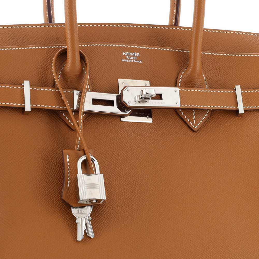 Hermes Birkin Handbag Gold Epsom with Palladium H… - image 7