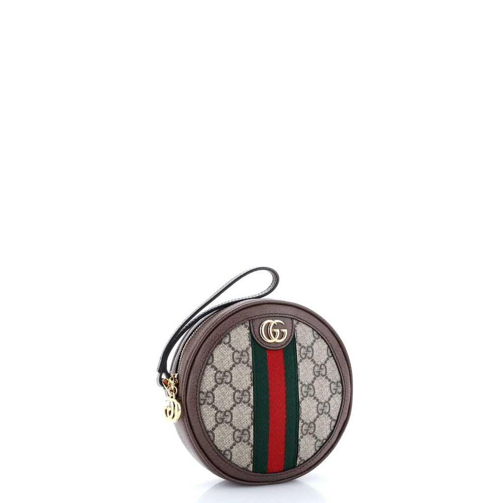 GUCCI Ophidia Round Wristlet Wallet GG Coated Can… - image 2